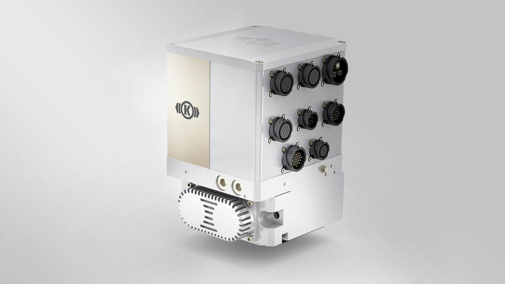 The image shows a brake control module.