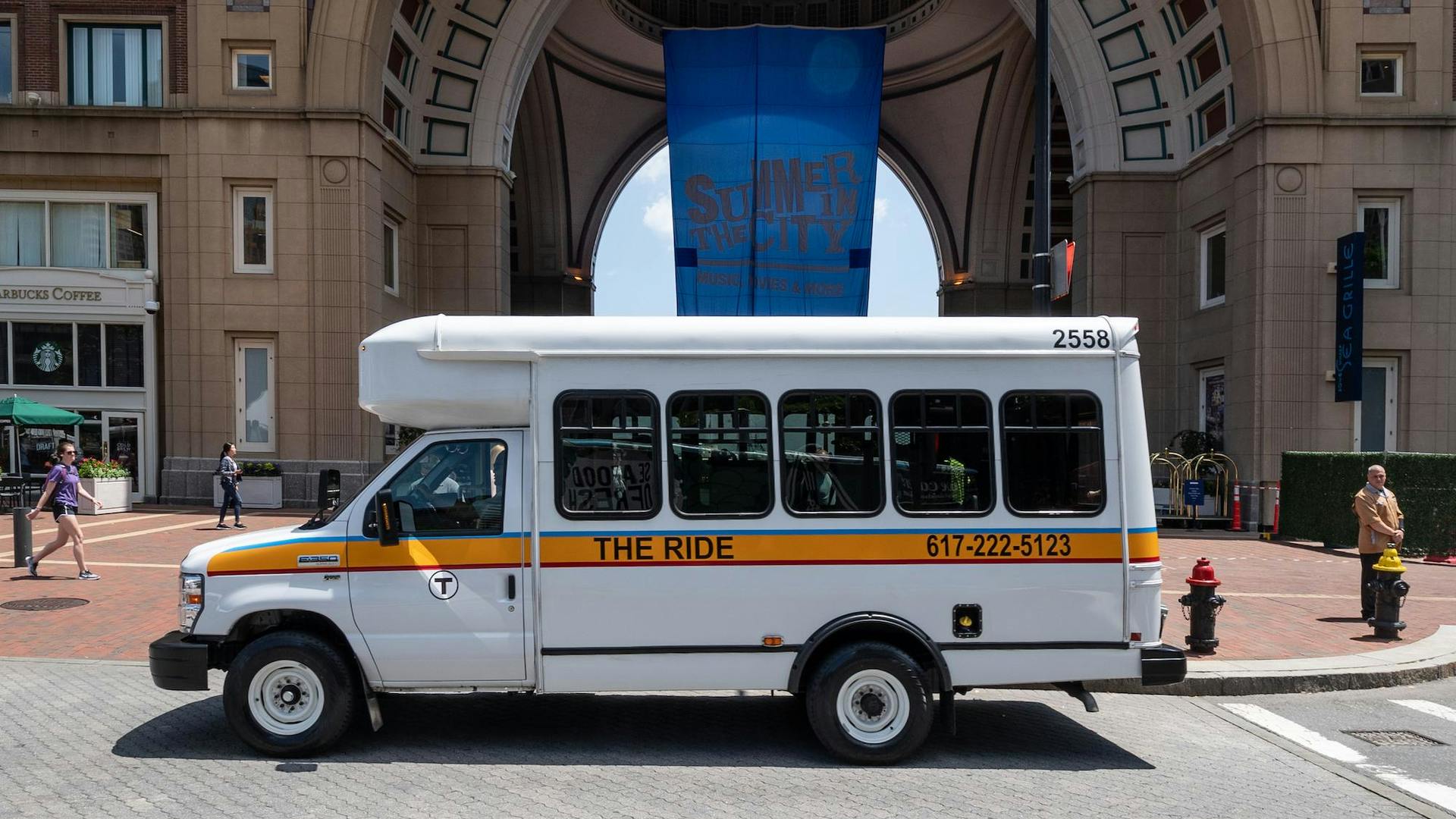MBTA The Ride paratransit van.