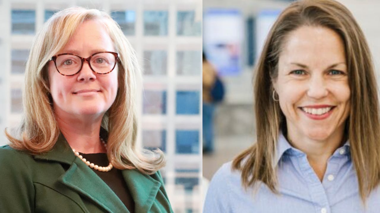 Margaret Parkhill (left) and Annette Darrow (right).