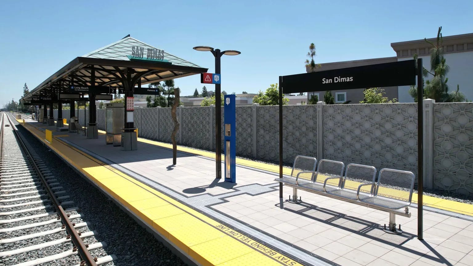 A rendering of the San-Dimas Station.