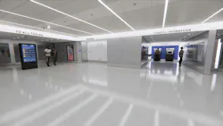 The lobby of the South Water Street entrance. The lobby of the South Water Street entrance.