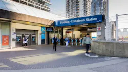 A rendering of the Stadium–Chinatown SkyTrain Station. A rendering of the Stadium–Chinatown SkyTrain Station.