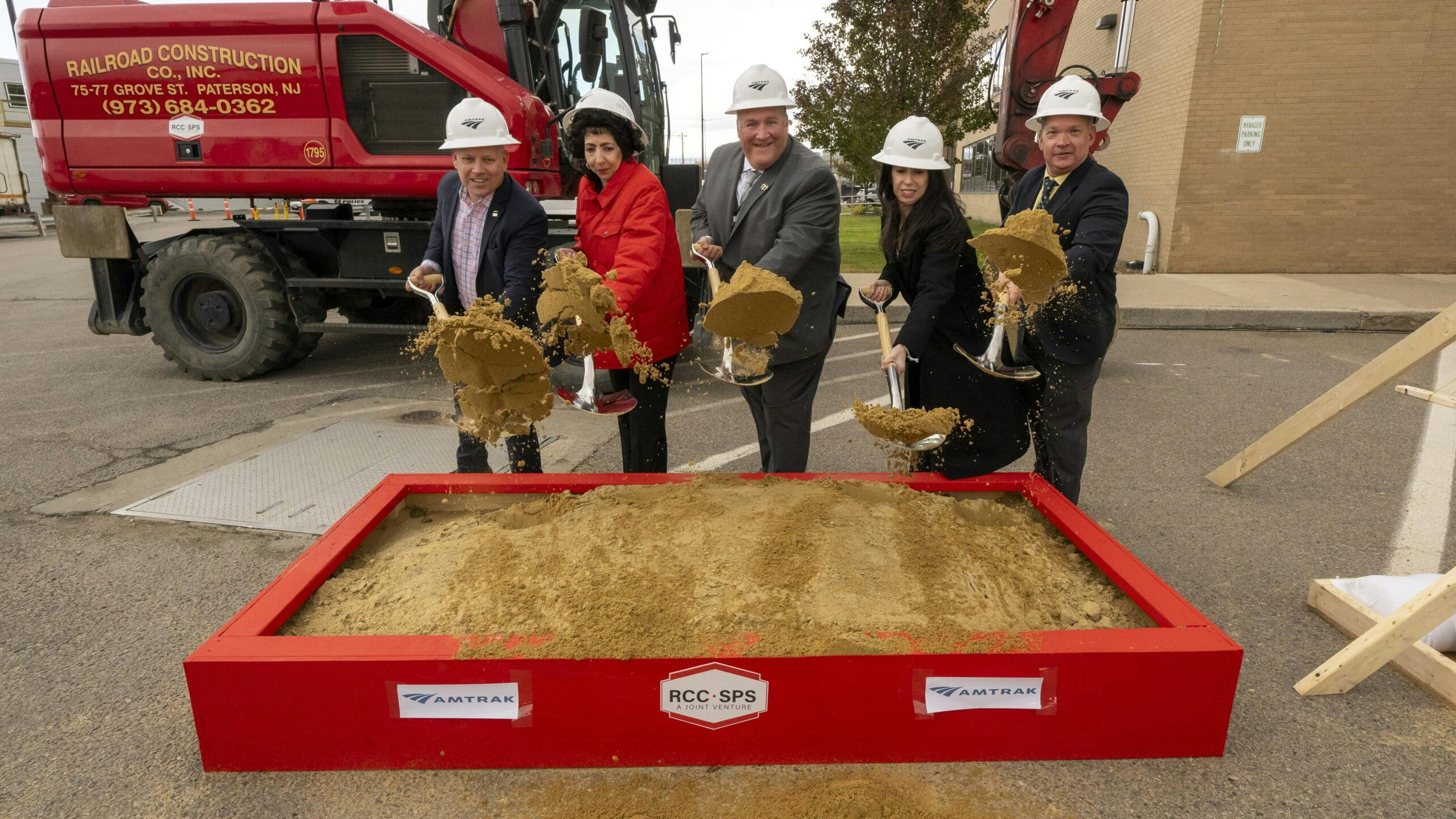 Amtrak has began construction on new train maintenance facility in Boston.