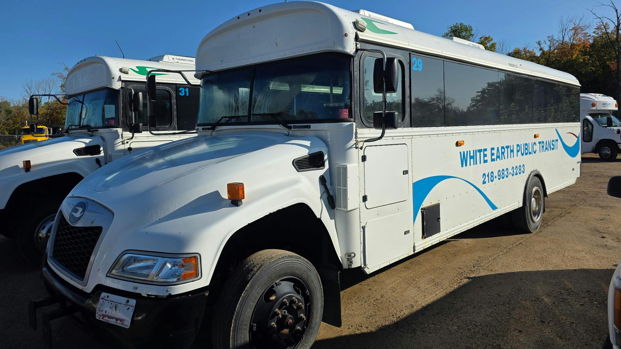 The image shows one of White Earth reservation's propane autogas buses.