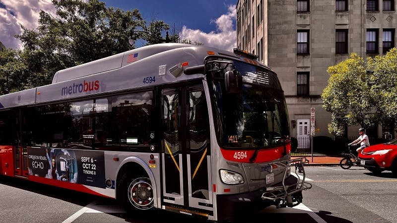 A Washington Metropolitan Area Transit Authority bus.
