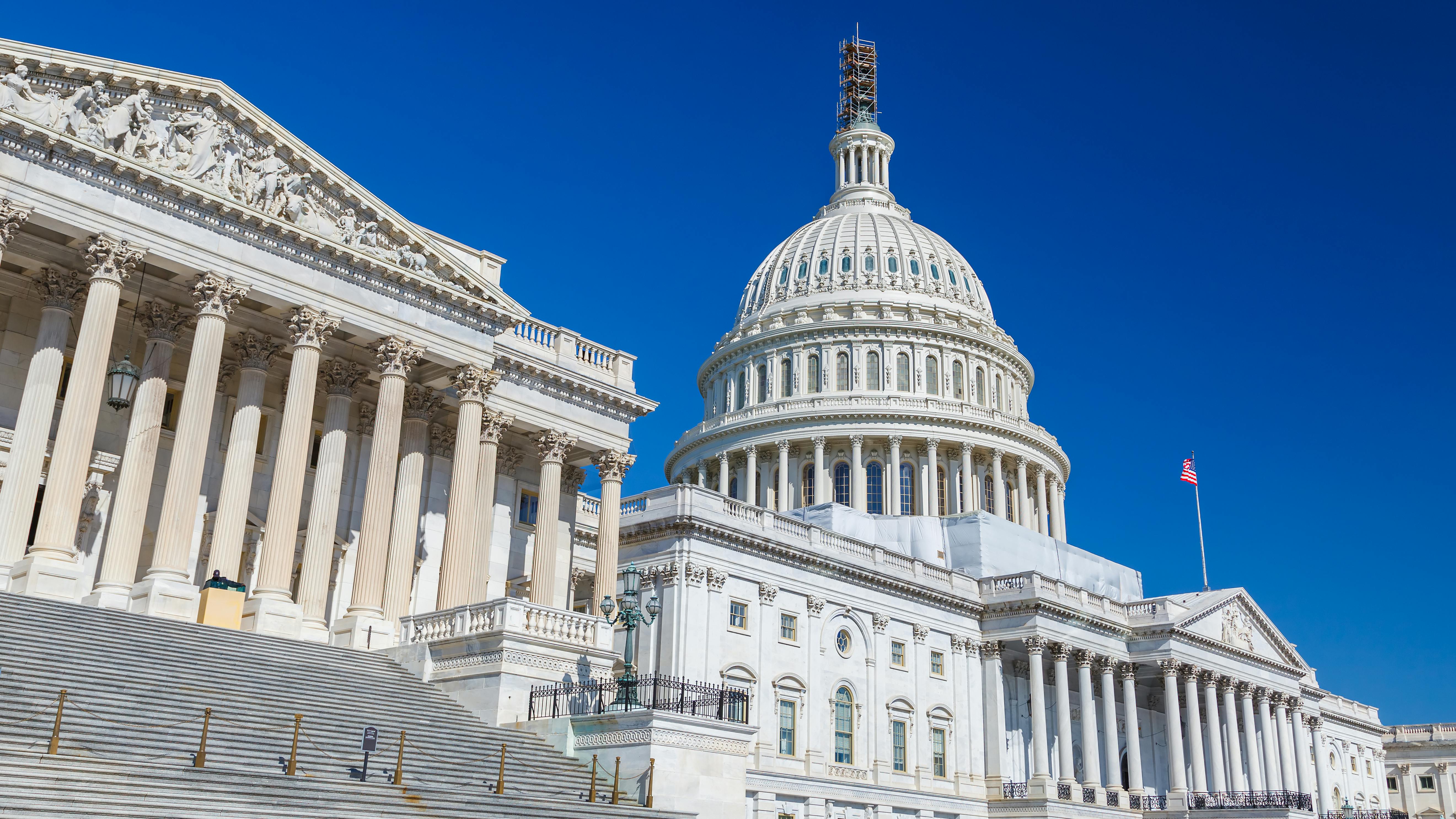 The image shows the U.S. Capitol building.