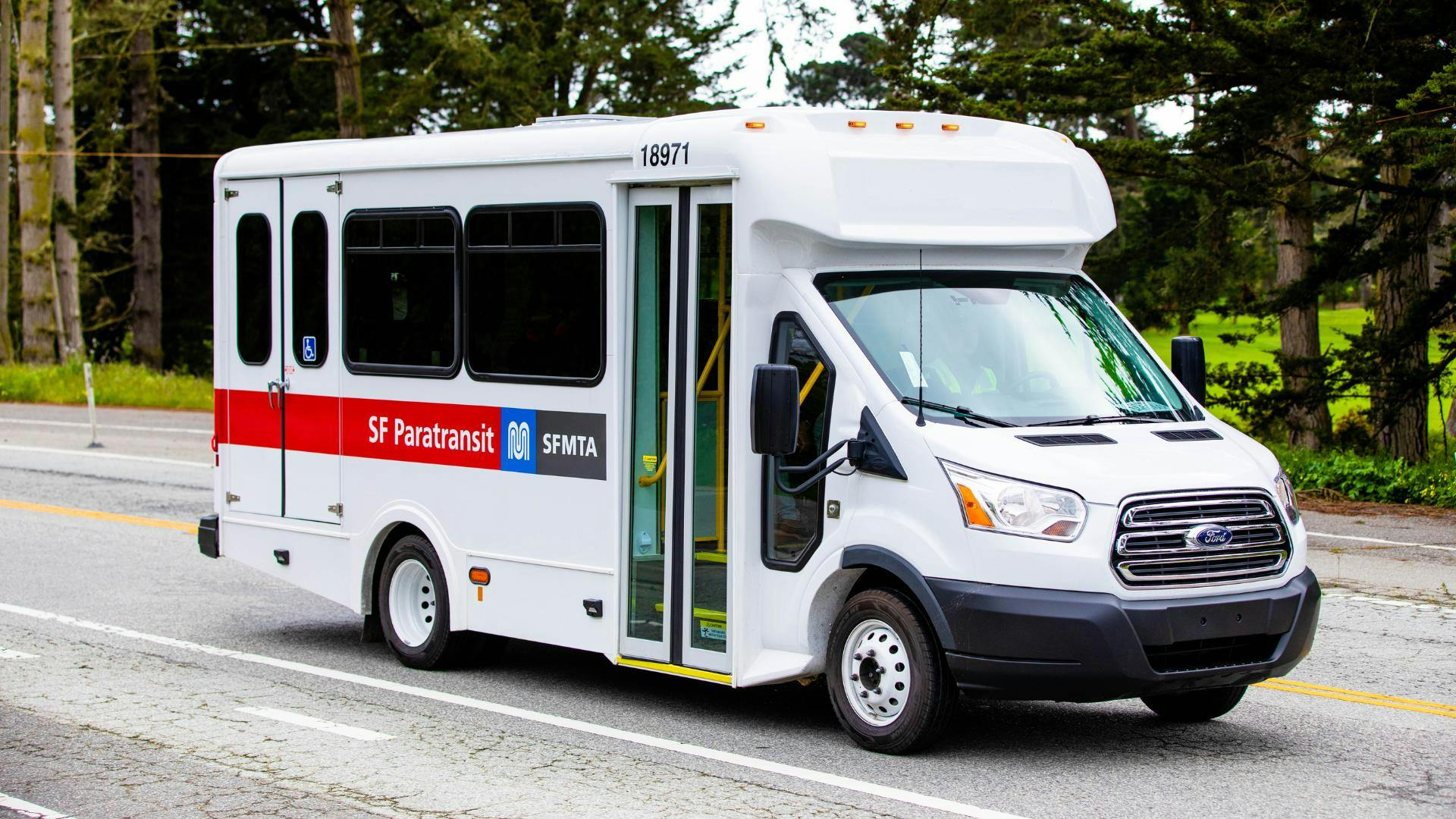 San Francisco Municipal Transportation Agency's electric paratransit vehicle.
