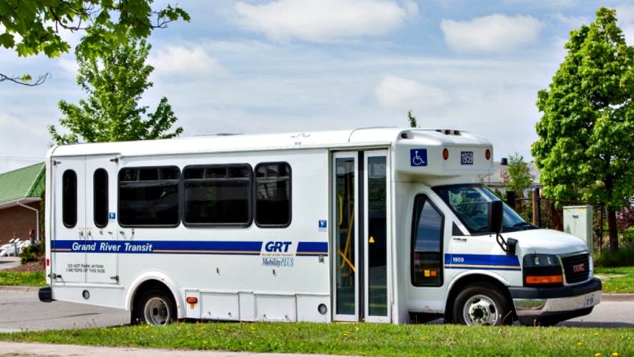 The region of Waterloo, Ontario, bus.
