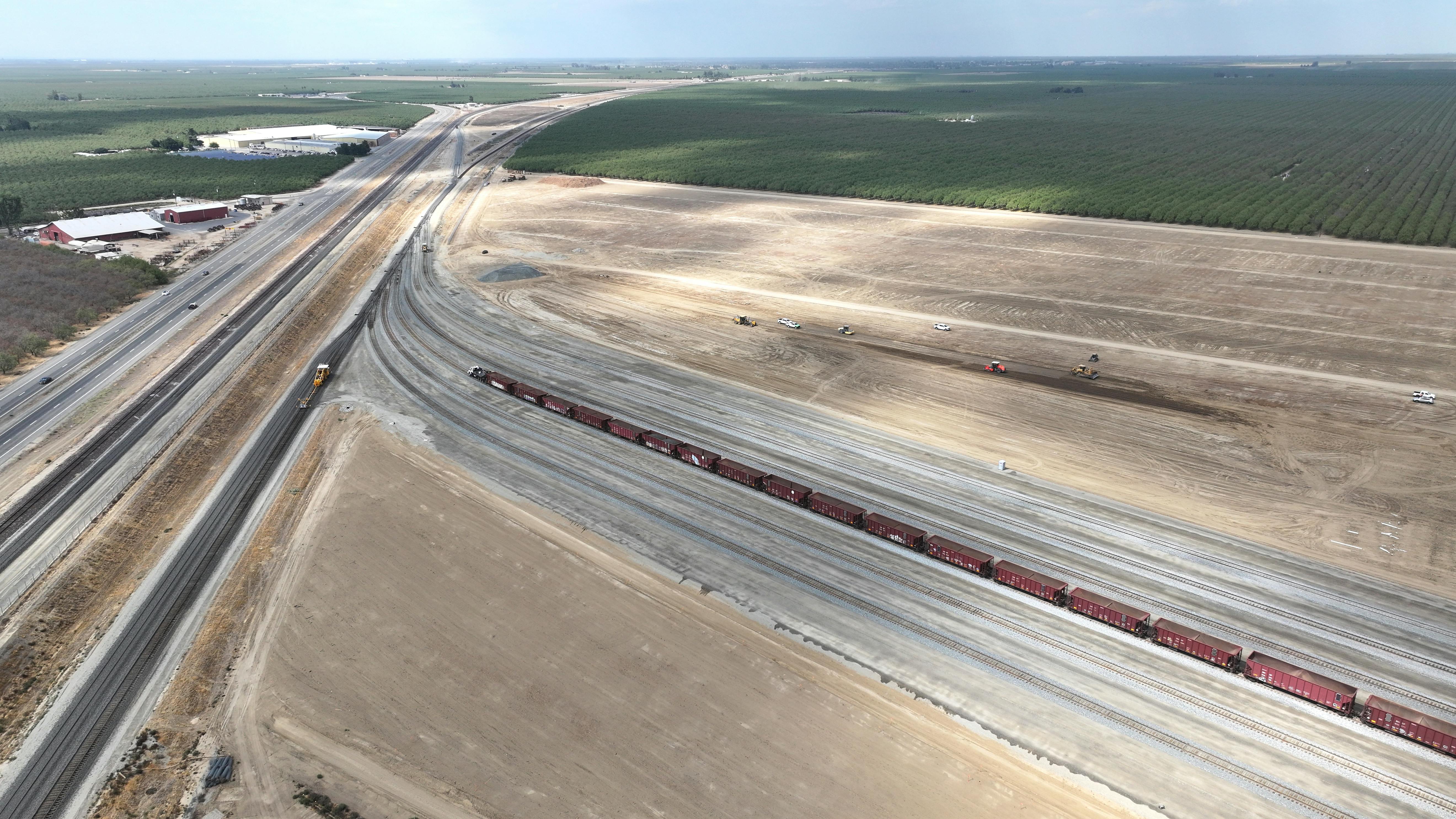 Work continues on the California high-speed rail project.