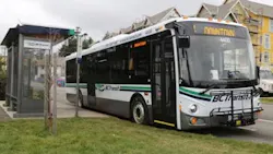 A BC Transit medium-duty bus. A BC Transit medium-duty bus.