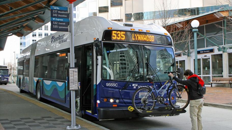 A Sound Transit bus.