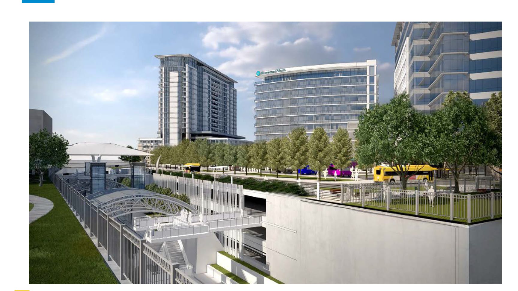 A rendering of the SMU/Mockingbird Station.