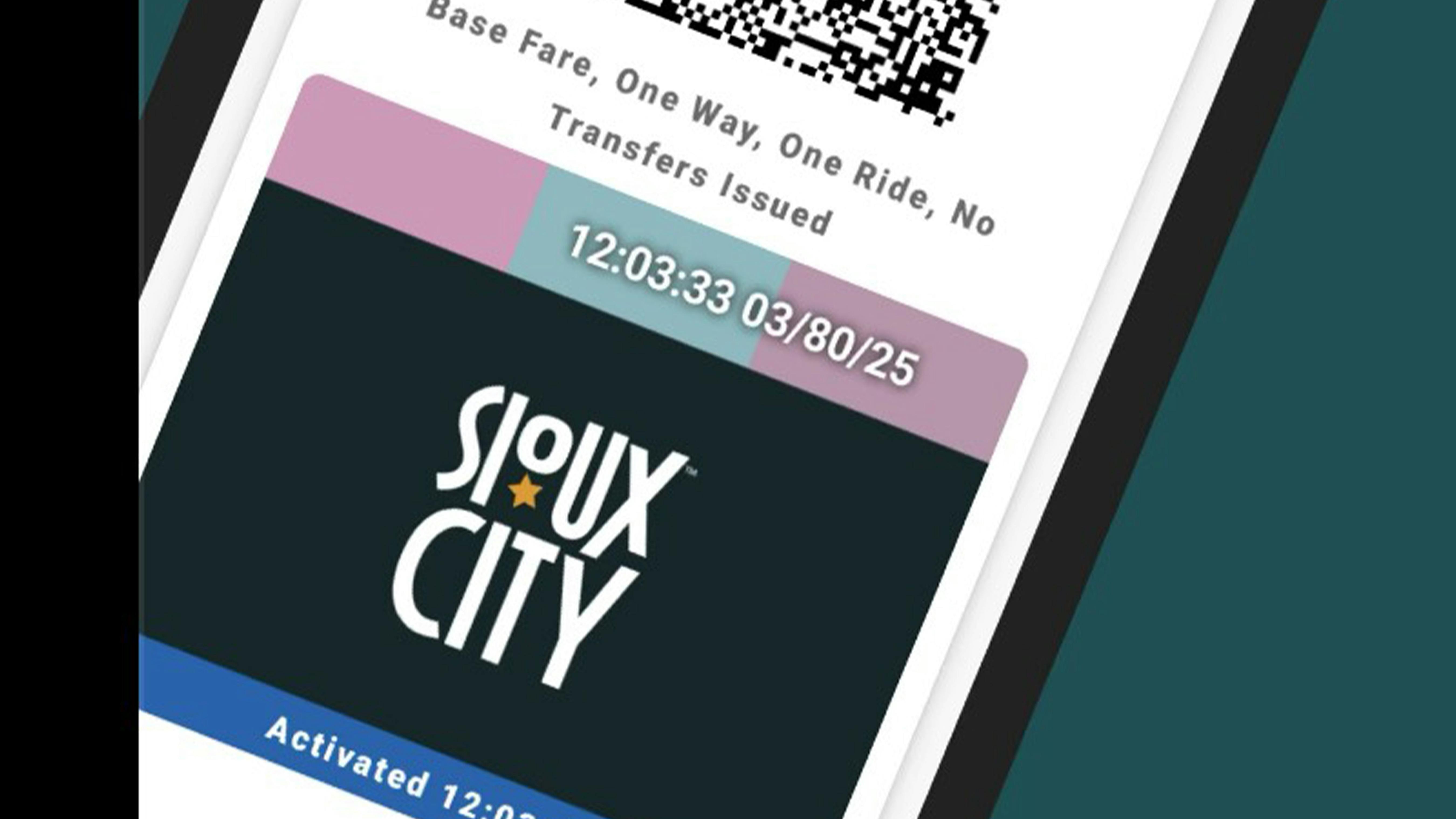 The MyRide Sioux City app.