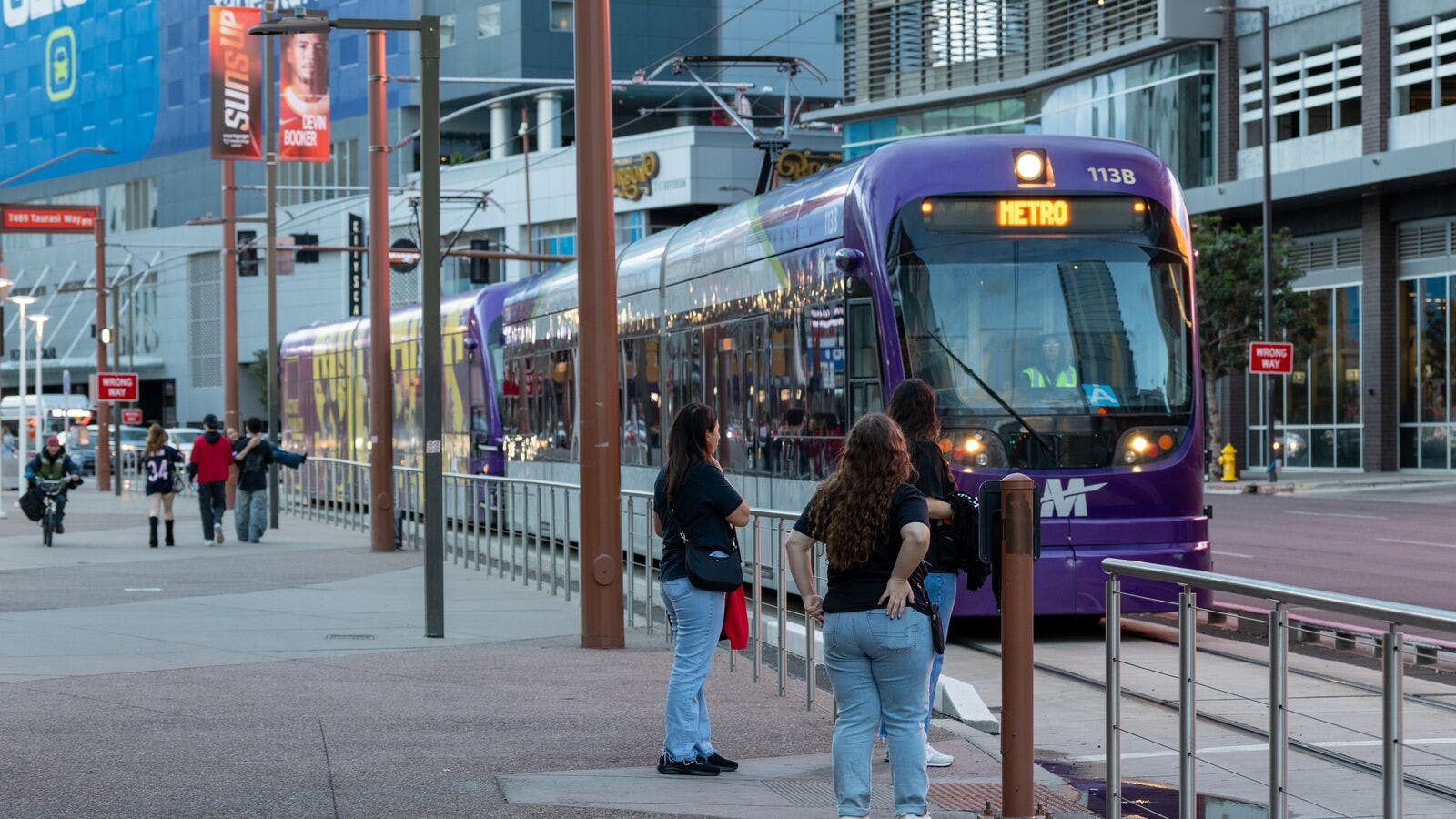 A Valley Metro train.