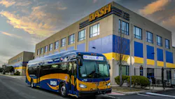 A DASH bus sits outside the current DASH facility. A DASH bus sits outside the current DASH facility.