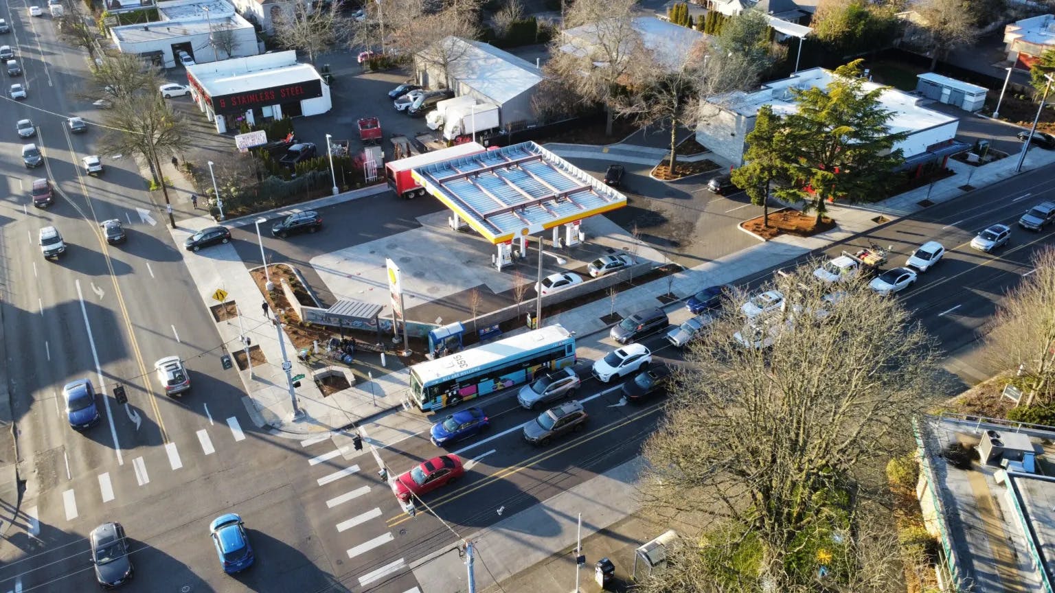 TriMet&rsquo;s 82nd Avenue Transit Project will feature seven miles of Business Access and Transit transit-priority lanes in each direction.