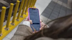 A woman uses the online CATS report tool. A woman uses the online CATS report tool.
