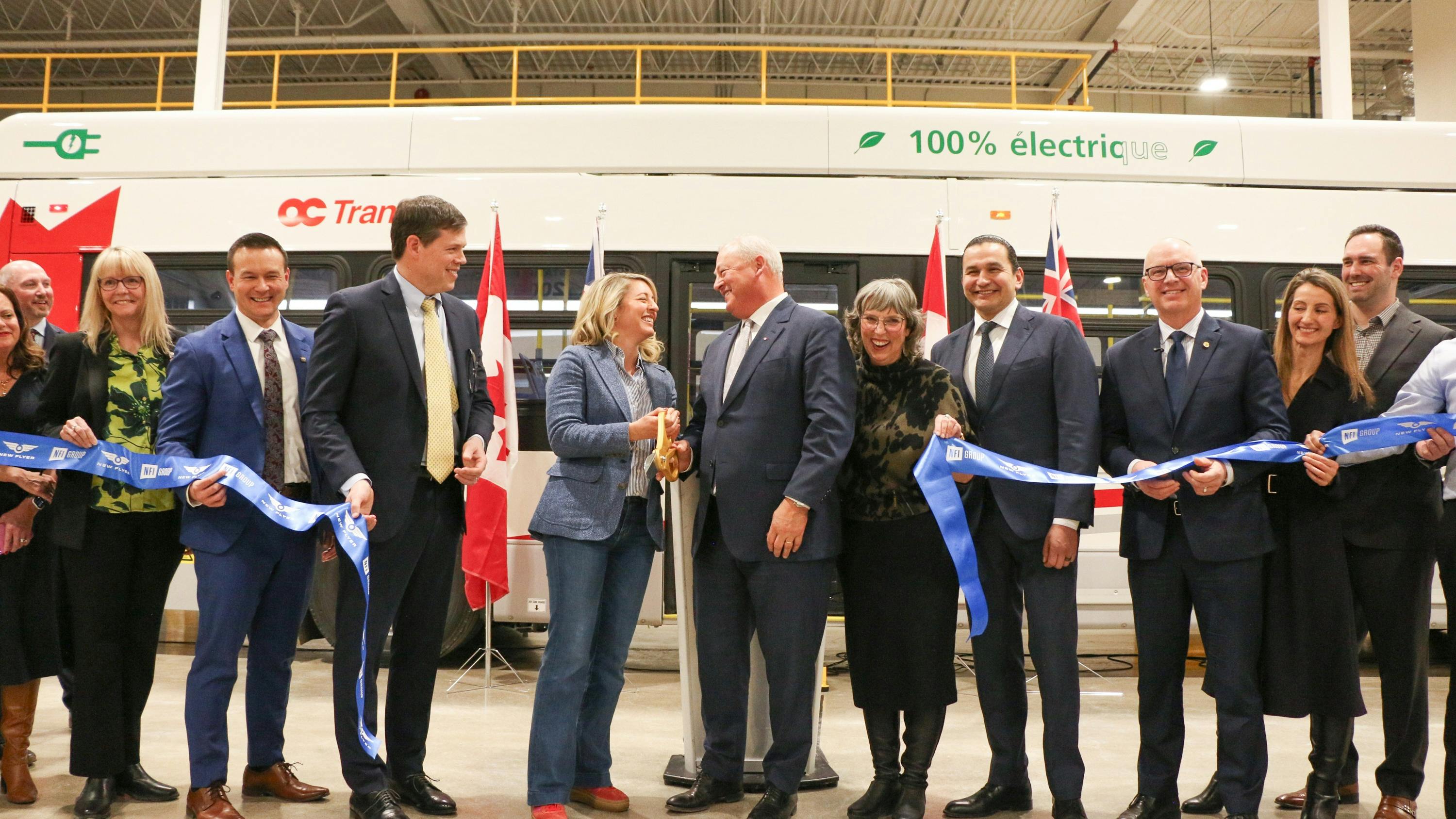NFI Group Inc. has cut the ribbon on its new customer acceptance and delivery facility in Winnipeg, Manitoba.