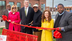 On March 13, Citizens for Modern Transit and AARP of St. Louis, together with St. Clair County Transit District, Metro Transit and local government officials, cut the ribbon on nine bus benches across the bi-state area as part of the Story of a Bench Placemaking Program. On March 13, Citizens for Modern Transit and AARP of St. Louis, together with St. Clair County Transit District, Metro Transit and local government officials, cut the ribbon on nine bus benches across the bi-state area as part of the Story of a Bench Placemaking Program.