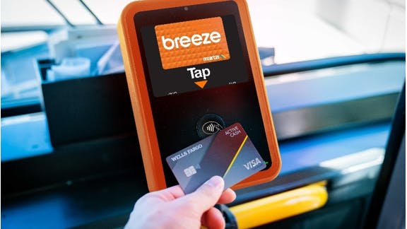Metropolitan Atlanta Rapid Transit Authority's better Breeze fare payment system.