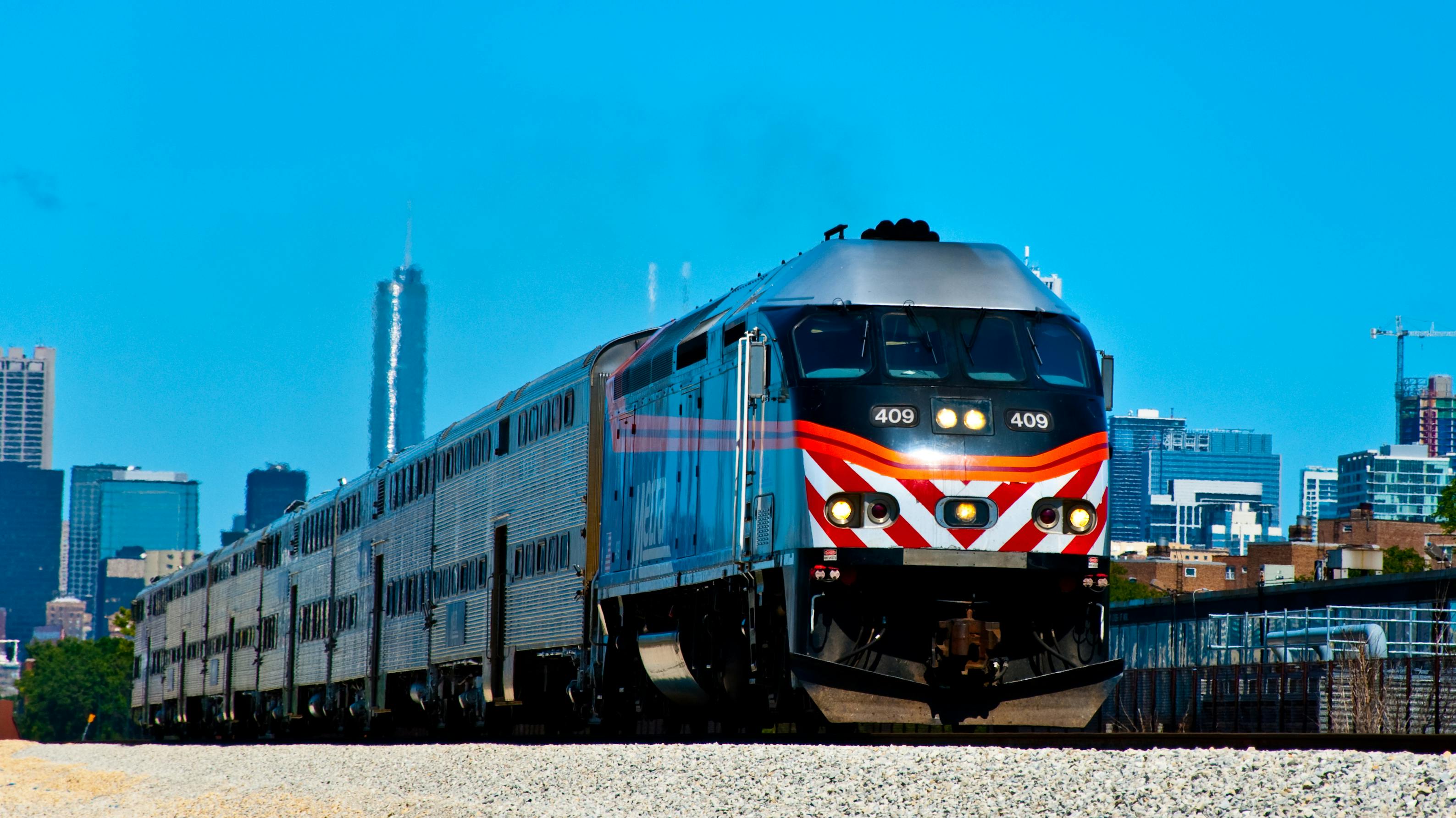 A Metra train.