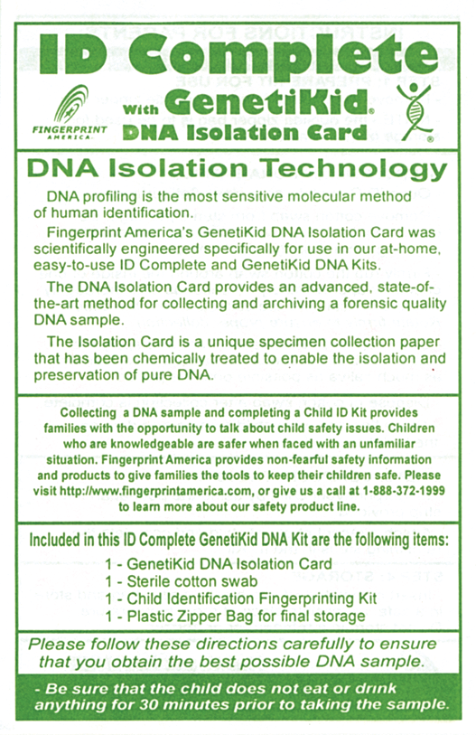 Genetikiddnakit 10043149