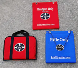 Ballistic Containment Systems from Safe Direction. Shown are the Pistol Transport Case for armorers. The composite wall board for pistols and the new composite wall board for rifles. Ballistic Containment Systems from Safe Direction. Shown are the Pistol Transport Case for armorers. The composite wall board for pistols and the new composite wall board for rifles.