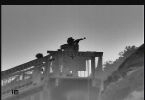 A gunman hiding high above with the sun behind him can be hard to detect. Changing our angle and distance can help us locate the threat more quickly.