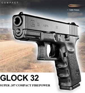 Glock's presentation of the Model 32 .357Sig