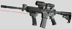 The unit shown mounted on an AR-style weapon. The unit shown mounted on an AR-style weapon.