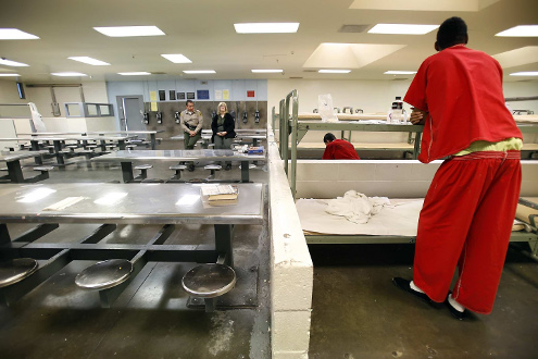 Budget cuts have cut the number of inmates at the Orange County Castaic unit down to two.
