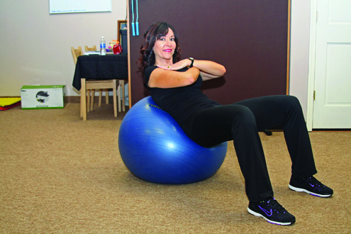 Crunch finishing position.