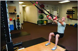 Squat to Row. Holding the squat position while you row can be a challenge. Squat to Row. Holding the squat position while you row can be a challenge.