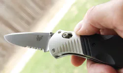 The jimping or grooved detail at the thumb rest can allow the user better grip if needed. The jimping or grooved detail at the thumb rest can allow the user better grip if needed.