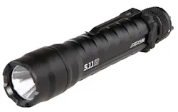 The 5.11 Tactical ATAC L2 6V light fits the hand well and has a user-friendly end-cap switch. The 5.11 Tactical ATAC L2 6V light fits the hand well and has a user-friendly end-cap switch.
