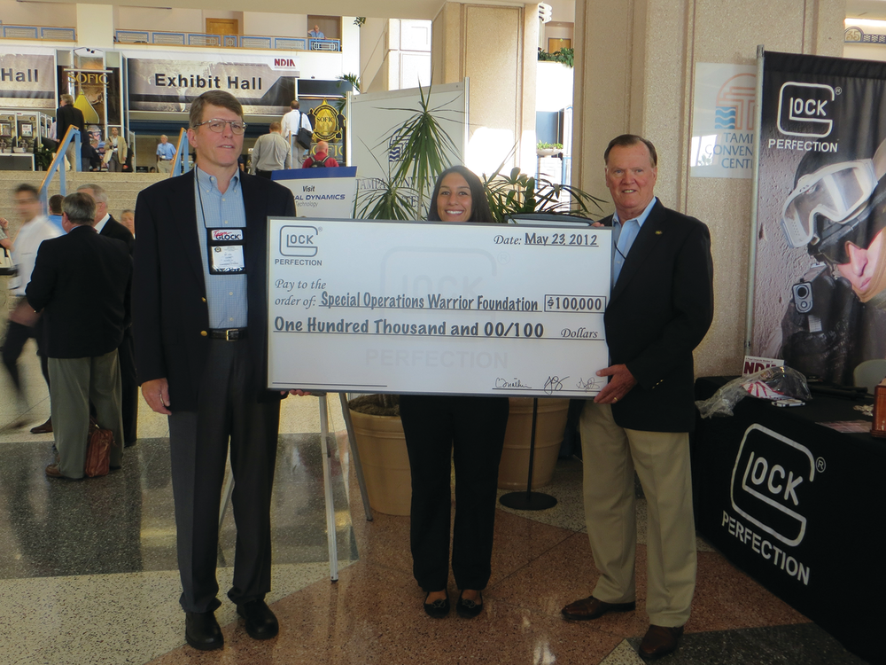 GLOCK Donates $100,000 to SOWF at SOFIC.