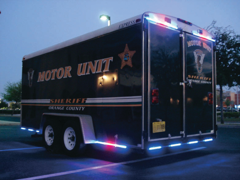 HG2 Emergency Lighting System Custom Fit on trailer