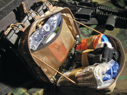 Marz Tactical Gear Combat Medic Pouch: Rifle magazines and room for trauma gear.