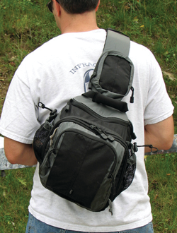 5.11's Zone Assault Pack is a medium-size sling pack that has a well-designed concealed carry compartment for a handgun.