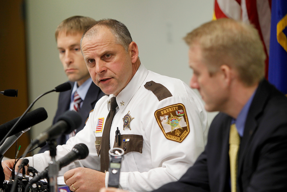 Morrison County Sheriff Michel Wetzel describes the brutal shooting by Byron David in Little Falls, Minn. on Nov. 26.