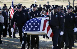 Officers carry the casket containing the remains of Memphis Police Officer Martoiya Lang at Southwoods Memorial Park on Dec. 21. Officers carry the casket containing the remains of Memphis Police Officer Martoiya Lang at Southwoods Memorial Park on Dec. 21.