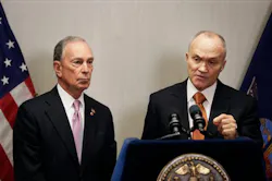 New York City Mayor Michael Bloomberg, left, and Police Commissioner Raymond Kelly speak to the media after a Police Academy graduation ceremony on Dec. 28. New York City Mayor Michael Bloomberg, left, and Police Commissioner Raymond Kelly speak to the media after a Police Academy graduation ceremony on Dec. 28.