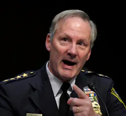 Milwaukee Police Chief Edward Flynn responds to a question by Senate Judiciary Committee member Sen. Lindsey Graham, R-S.C. as he testifies on Capitol Hill in Washington on Feb. 27. Milwaukee Police Chief Edward Flynn responds to a question by Senate Judiciary Committee member Sen. Lindsey Graham, R-S.C. as he testifies on Capitol Hill in Washington on Feb. 27.