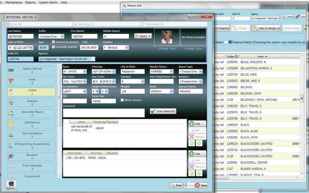 Shared master person index