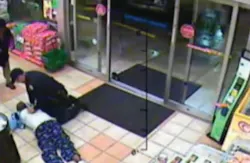 Forest Park Officer Christopher Simmons preformed CPR on a man inside a gas station convenience store on Feb. 26. Forest Park Officer Christopher Simmons preformed CPR on a man inside a gas station convenience store on Feb. 26.