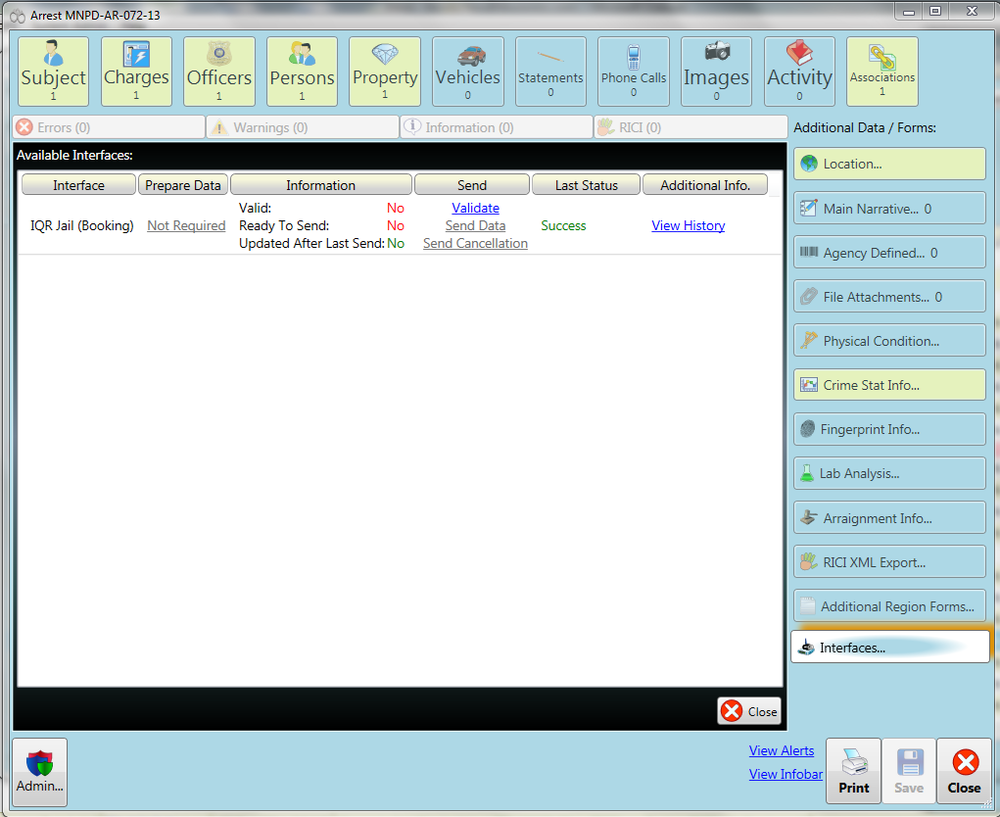 Jail Booking Interface 10914779