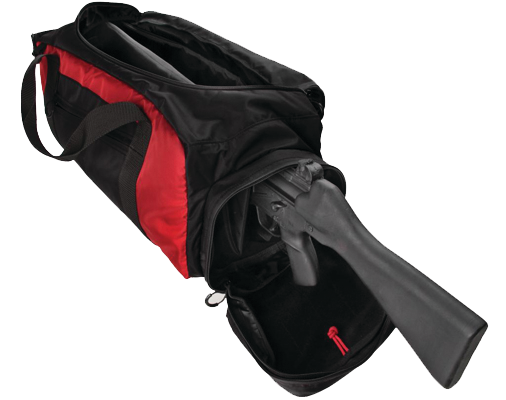 &hellip;but it&rsquo;s padded internal main compartment, and faux side pockets can cleverly conceal a long gun.