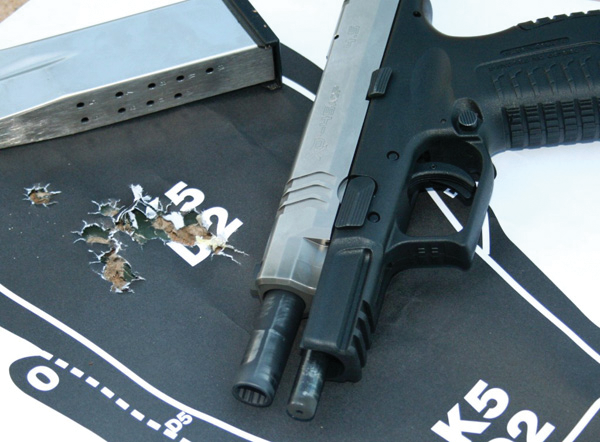 Accuracy was exceptional from a factory pistol such as this.