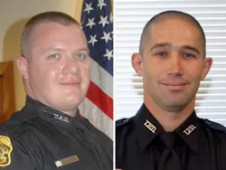 Officers David Curtis, left, and Jeffrey Kocab Officers David Curtis, left, and Jeffrey Kocab