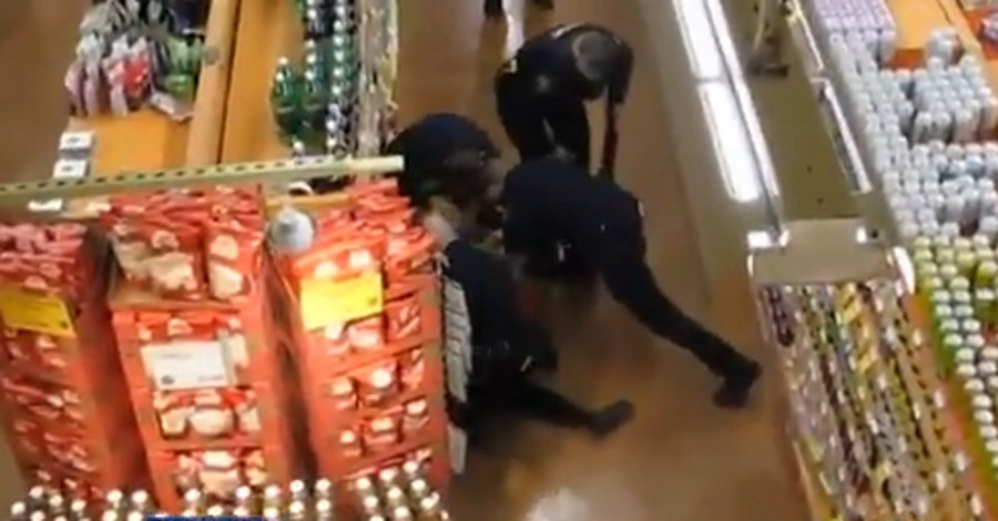 Portland police said a sergeant recognized the man armed with the knives as the subject of earlier calls who suffers from a mental illness.